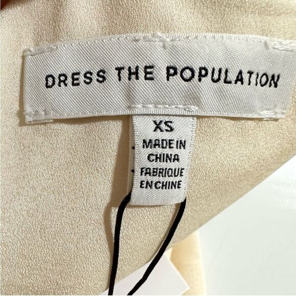 DRESS the Population Pantsuit Cream Size XS - Picture 6 of 8